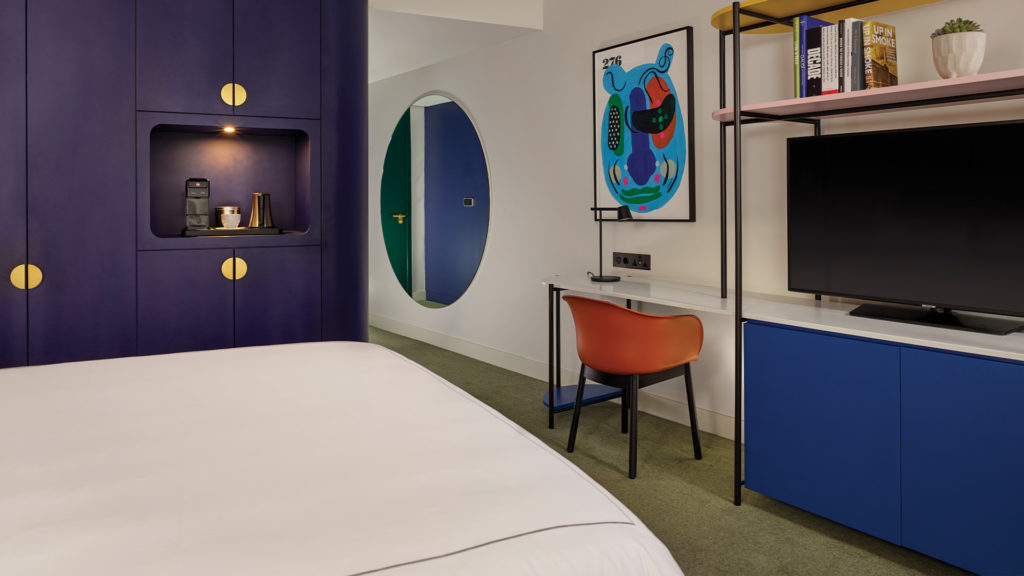 room designed by Jaime Hayon  at art'otel London Battersea Power Station